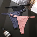 Vevesc 5PCS/Set Sexy Thong For Women Seamless Women's Panties Solid Color Low Waist Breathable Sexy Underwear Women Lingerie M-XL