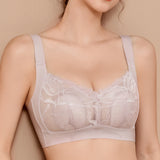 Vevesc Underwear Antibacterial Women's Thin Large Breasts Slimming Adjustable Breast-retracting Anti-sagging Bra
