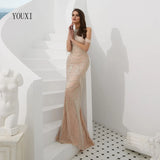 Vevesc Luxury Sexy See Through Evening Dresses Dubai Tassel Mermaid Beaded Beading Tassel Formal Occasion Gown