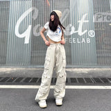 concert outfit American Retro Functional Overalls Women's Ins High Street Fried Street Ruan Handsome Women's Ruan Handsome Pants Fashion