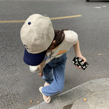 90s streetwear High Waist Straight Jeans Women's Summer Korean Style Ins Retro Versatile Casual Loose Wide Leg Mop Long Pants Fashion