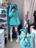 Vevesc Cute Cat Embroidered Hooded Sweatshirts Female 2024 Loose Zipper Coat Women Y2k Long Seeve Japanese Style Clothing