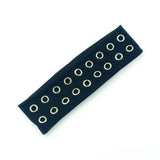 Vevesc  Punk Girl Hollowed Out Eyelets Wide Elastic Headband Stretchy Metal Rock Steampunk for Sports Headbands Hair Accessories