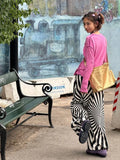 Vevesc  Streetwear Fairy Vertical Stripe Pants Women Y2k Aesthetic Drawstring Casual Trousers High Waist Vintage Loose Grunge Pantalones