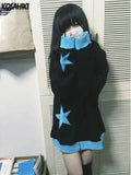 Vevesc Kawaii Harajuku Japan Sweatshirts All Macth Punk Angel Star Print Design Streetwear Coatd Y2k Subcultural Girl Lazy Clothes