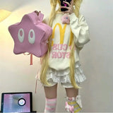 Vevesc Japanese Harajuku Sweet High Street Cute Short Pants Spliced Pleated Y2k Aesthetic 2000s Tiered Design Pant Lolita Women Bottom