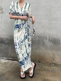 Vevesc  Summer Women Dress Evening Female Women Dresses Long Vestido Vintage Party Beach Chiffon Bodycon Prom Sexy Y2K Print Robe Casual