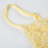 Vevesc  Summer Chiffon Spliced Lace Fashion Sheer Women Camisole Tops Y2k Sexy Chic Ruched Hotsweet Blouses