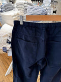 Vevesc  Navy Drawstring Loose Pants Woman Autumn Sexy Low Waist Pockets Fashion Streetwear Straight Long Pant Baggy Vintage Trousers