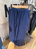Vevesc  Navy Drawstring Loose Pants Woman Autumn Sexy Low Waist Pockets Fashion Streetwear Straight Long Pant Baggy Vintage Trousers