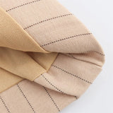 Vevesc  Spring New Product: Women's Fashion Casual Strap, Folded Striped Top&Fashion Thin Striped Skirt Pants Set