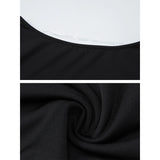 Vevesc Chic Women's T Shirt Short Sleeve Backless Crop Top Fitted Basic Sexy Black Tees Summer 2024 Y2K Outfits T-Shirts