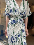 Vevesc  Summer Women Dress Evening Female Women Dresses Long Vestido Vintage Party Beach Chiffon Bodycon Prom Sexy Y2K Print Robe Casual