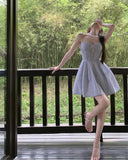Vevesc  Sexy Camisole Dress For high-end Diamond Studded Luxury Dress 2025 Summer New style Elegant Lady Dress Party Vestidos