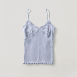 Vevesc Y2k Aesthetic Sweet Tank Top Summer Women Sleeveless Streetwear Lace Patchwork Tanks Harajuku Solid Grunge Cropped Tops