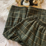 Vevesc Vintage High Waist Cake Skirts Women A-line Mid Length Skirt Y2k Mori Girl Style Japanese Streetwear Loose Autumn