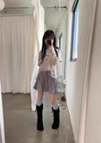 Vevesc Fashion Street Irregular Drawstring Skirts Y2k Grunge Elastic Waist Skirt for Women 2024 Summer New Ruched Faldas Mujer