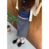 Vevesc  Vintage A-line Skirt Women Chiffon Low Waist Mesh Skirts Y2k American Retro 2000s Summer Bottom E Girls Bow Skirts