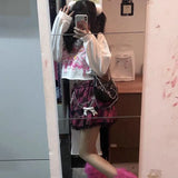 Vevesc Y2k Aesthetic Harajuku Subcultural Lace Design Tiered Skirts Japan Punk Plaid Print High Street Skirt All Match Popular Bottom