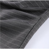 Vevesc  Striped Shirt Skirts Sets Women Sexy Single Breasted Blouse Hip Package Short Skirt 2025 Spring High Street Female Slim Outfits
