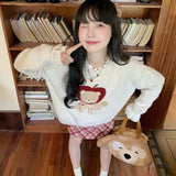 Vevesc Kawaii Sweaters Cartoon Women Harajuku Sweet Knitted Pullovers Autumn Winter Fashion Oversize Cute Aesthetics Sweaters