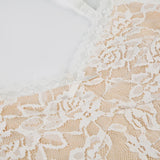 Vevesc  Fashion Lace Sheer Sexy Camisole Dresses Sleeveless Skinny Simple Hotsweet Elegant Mini Dresses