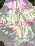 Vevesc  Japanese Style Long Skirts Print Vintage A-line Spring Summer Faldas Mujer Patchwork Sweet Fashion Women Skirt
