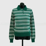 Vevesc  Y2k Streetwear Women Sweaters Stripes Vintage Autumn Winter Short Pullovers Korean Fashion Simple Basics Pull Femme