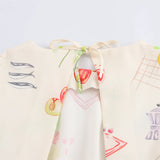 Vevesc  women's new fashion, leisure, slim and versatile sweet backless printed short-sleeved dress.