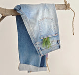Vevesc  Hip hop rock ripped aesthetic Women stretch jeans retro street style straight leg pants Y2K