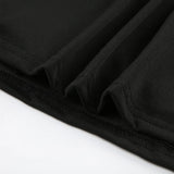 Vevesc  Black Solid Two Layers Wide Leg Rompers Womens Summer Vacation Casual Loose Sleeveless Dress Playsuits