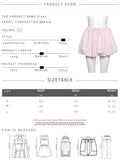 Vevesc  Fit Striped Print 2Piece Set Women Patchwork Button Hollow Backless Button Tops+Lace-Up Puffy Skirt Matching Sweet Suit