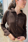 Vevesc  Sweet Solid Knitted Cardigan Sweater Woman Turn Down Collar Single Breasted Long Sleeve Coat Autumn Casual Vintage Y2k Sweaters
