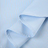 Vevesc  Blue Minimalism Boyfriend Stripe Shirts Women Single Breasted Turn Down Collar Long Sleeve Casual Loose Leisure Simple Clothes