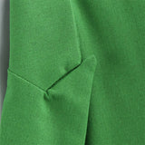 Vevesc  In the autumn of 2025, the new women's fashion is slim and slim, and the linen-like simple suit & linen-like shorts with belts.