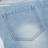 Vevesc  Fashion Light Blue Washed Casual Jeans Y2K Street Style Straight Denim Pants Women Summer Minimalist Chic Outfits