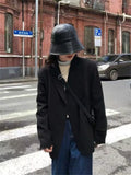 Vevesc  Women Jackets Cotton Linen Suit Coat Spring Blazer Famale Windbreaker Women Tailored Causal Traf Jacket Coats Loose Oversize