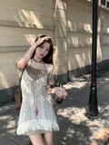 Vevesc Korean Fashion 2 Piece Dress Set Women Pure Color Y2k Mini  Elegant Casual Short Party  Office Lady 2024 Summer Slim