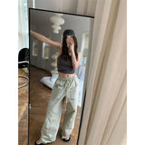 Vevesc Y2K Oversized Cargo Pants Women Streetwear S-3Xl Wide Leg Sweatpants Harajuku Baggy Joggers Korean High Waist Trousers New