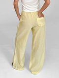 Vevesc  Women s Striped Loose Fit Pants with Drawstring Waist and Elastic Cuffs Lightweight Spring Fall Casual Trousers for Comfort