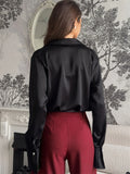 Vevesc  Fashion High Waist Pocket Women's Pants Patchwork Solid Slim Elegant Wide Leg Loose Spring Trousers Female Straight Pants