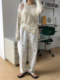 Vevesc  Sweater Women Spring Pullover Girls Sweater Oversize Knitted Summer Tops Vintage Long Sleeve Fall Female Outerwear Knitting Thin