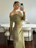 Vevesc  See Through Mesh Evening Dress For Women Aesthetic Clothes Hollow Out Vestido Feminino Off Shoulder One Piece Robe Femme Été