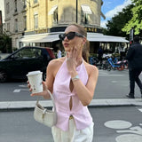 Vevesc  New women's fashion and leisure temperament Joker slim loose commuter bow hanging collar shirt.