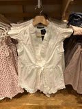 Vevesc  Sweet White Ruffled Tops Women Summer Casual Sexy V Neck Soft Cotton Sleeveless Shirt Femme Retro Solid Y2k Clothes