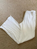 Solid Cotton Eyelet Pajama Long Pants Woman Spring Elastic Waist Straight Trousers Sweet Cute Casual Simple Home Sweatpants Y2k