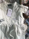Vevesc  Sweet White Ruffled Tops Women Summer Casual Sexy V Neck Soft Cotton Sleeveless Shirt Femme Retro Solid Y2k Clothes