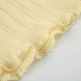 Vevesc  Summer Chiffon Spliced Lace Fashion Sheer Women Camisole Tops Y2k Sexy Chic Ruched Hotsweet Blouses