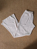 Solid Cotton Eyelet Pajama Long Pants Woman Spring Elastic Waist Straight Trousers Sweet Cute Casual Simple Home Sweatpants Y2k