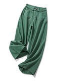 Vevesc  Straight Leg Slim Long Green Jeans Women Denim Pant Plus Size  boyfriend casual mom pants vintage y2k fairycore 00s grunge